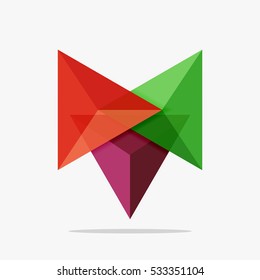unscharfer Dreieck-Layout-Businessvorlage, Infografik-Hintergrund