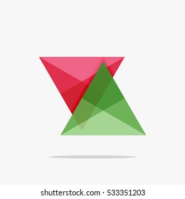 Modelo de negócios de layout de triângulo em branco, plano de fundo infográfico