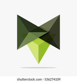 Blank triangle layout business template, infographic background