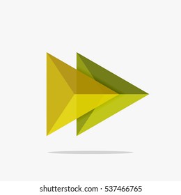Blank triangle layout business template, infographic background