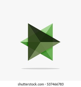 Plantilla de negocio de diseño triangular en blanco, fondo infográfico