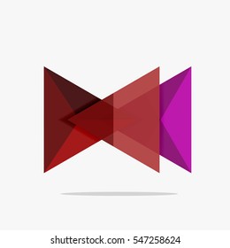 Plantilla de negocio de diseño triangular en blanco, fondo infográfico