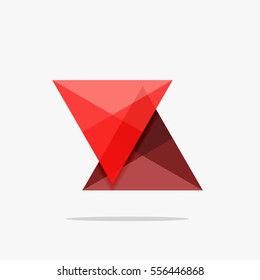 Plantilla de negocio de diseño triangular en blanco, fondo infográfico