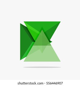 Plantilla de negocio de diseño triangular en blanco, fondo infográfico