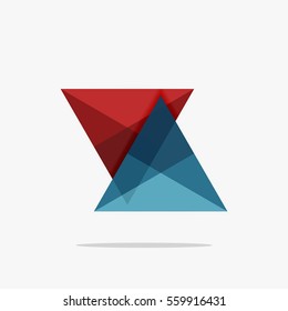 unscharfer Dreieck-Layout-Businessvorlage, Infografik-Hintergrund