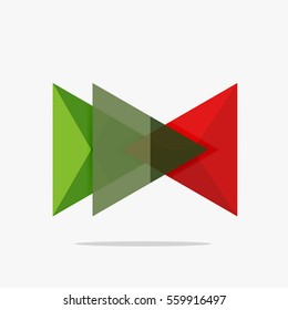 unscharfer Dreieck-Layout-Businessvorlage, Infografik-Hintergrund