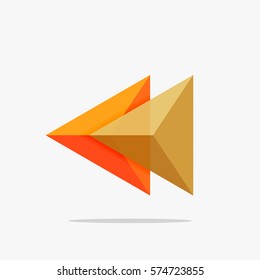 Plantilla de negocio de diseño triangular en blanco, fondo infográfico