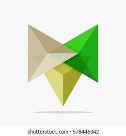 Blank triangle layout business template, infographic background