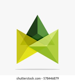 Plantilla de negocio de diseño triangular en blanco, fondo infográfico