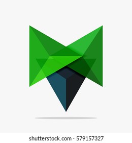 Blank triangle layout business template, infographic background