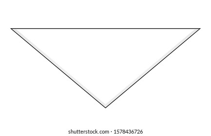 Blank Triangle Scout Scarf Vector for Template