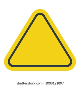 Blank Triangle Warning Sign