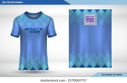Blank T-shirt Design Template for Fashion and Apparel