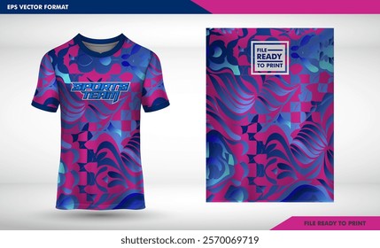 Blank T-shirt Design Template for Printing and Fashion