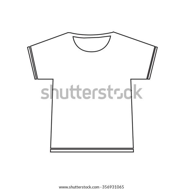 Blank Tshirt Icon Illustration Sign Design Stock Vector (Royalty Free ...