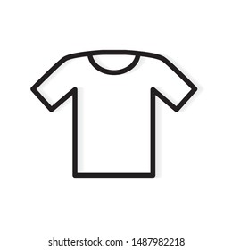 blank tshirt icon- vector illustration