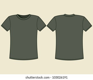 Blank t-shirt template