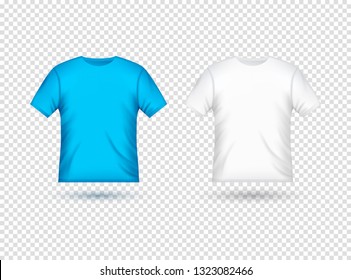 Blank t-shirt template clothing fashion. White and yellow shirt design with sleeve cotton uniform.