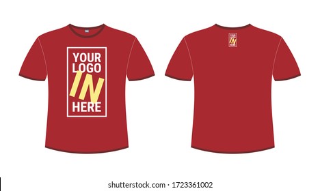 Blank t-shirt template front and black vector sign
