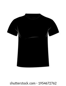 Blank t-shirt template. Front design