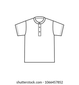 Blank t-shirt template vector