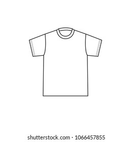 Blank t-shirt template vector