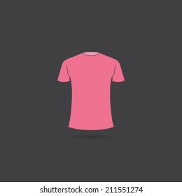 Blank t-shirt template - Vector