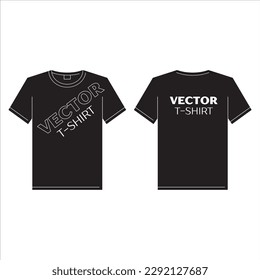 Blank t-shirt template vector illustration