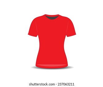 Blank t-shirt template. vector illustration
