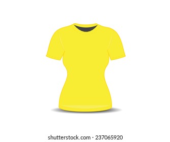 Blank t-shirt template. vector illustration