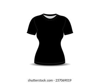 Blank t-shirt template. vector illustration