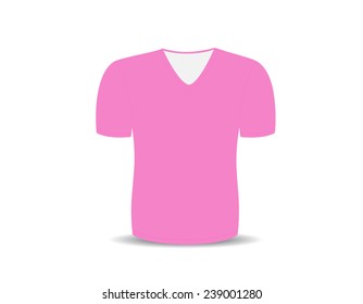 Blank t-shirt template. vector illustration