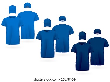 Blank t-shirt uniform template.