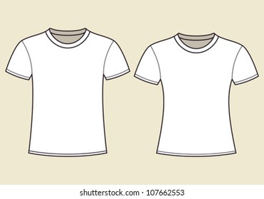 Blank t-shirts template