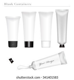 Blank tube of cream or gel 
