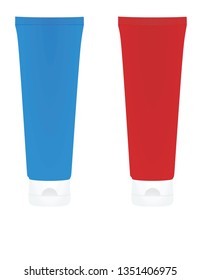 Blank tubes. vector illustration