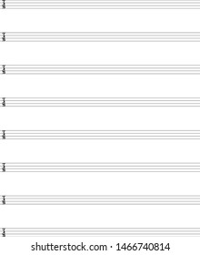 Blank Ukulele Tablature For Any Application