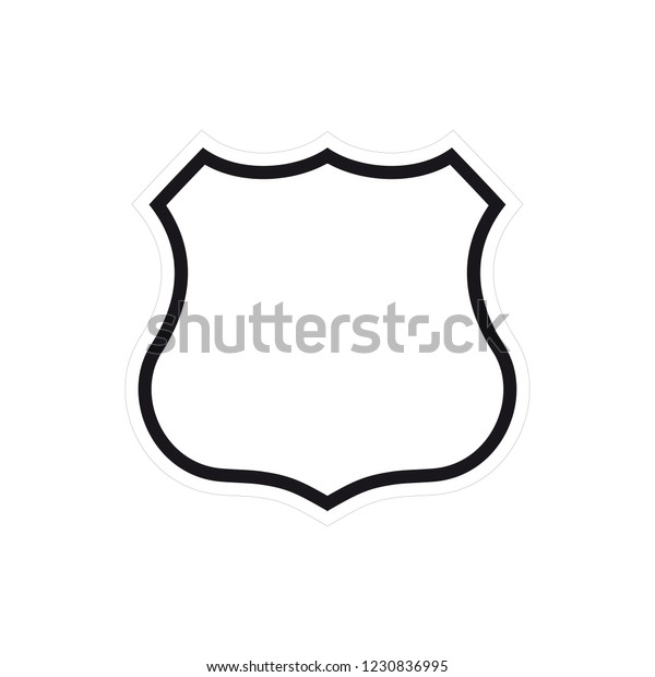 Blank US road sign -\
vector.