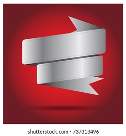 Blank Vector Banner. Ribbon.