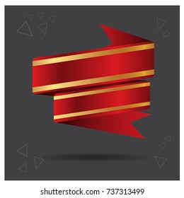 Blank Vector Banner. Ribbon.