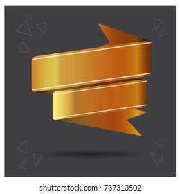 Blank Vector Banner. Ribbon.