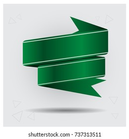 Blank Vector Banner. Ribbon.