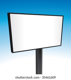 Blank vector billboard