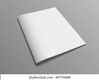 Blank vector catalog or brochure cover mock up.