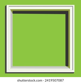 Blank vector frame mockup template 