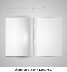 Blank Vector Magazine Paper