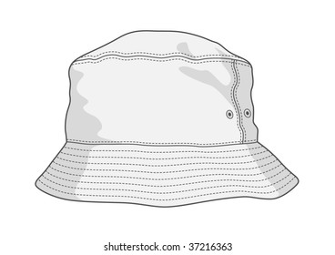 Blank vector panama hat