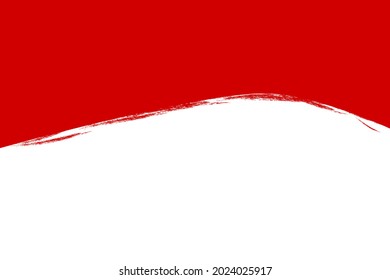 Blank Vector Template Background, Indonesia Independence Day in august element design with crayon effect
