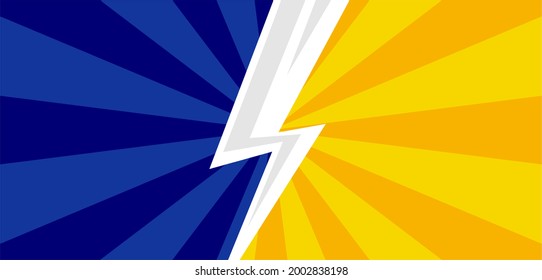 Blank versus pop art on burst Premium Vector