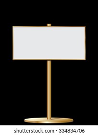 Blank vertical billboard.